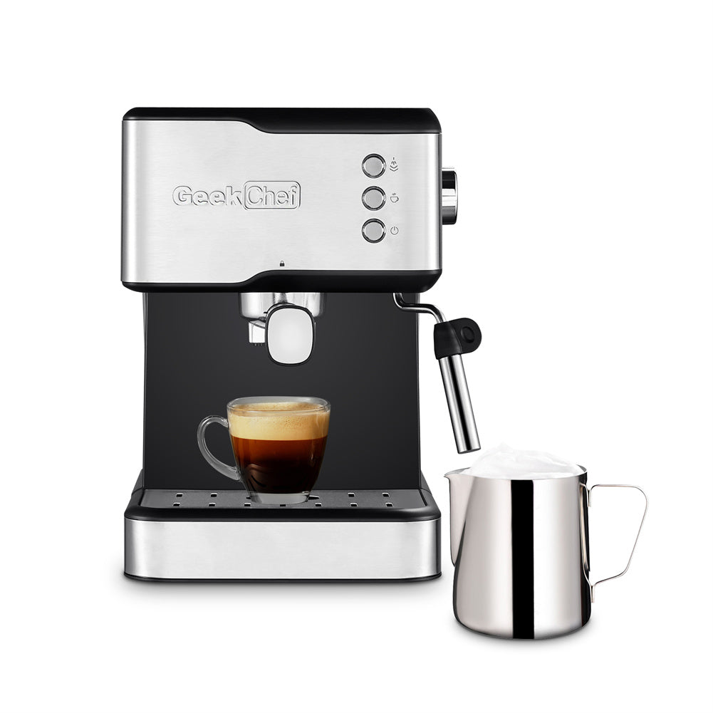 Geek Chef 1.4L Espresso Machine Coffee Maker Stainless Steel