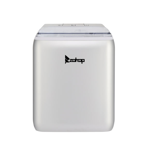 Zokop 40lbs Compact Stainless Steel Portable Countertop Ice Maker