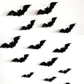 CYNDIE 128PCS Halloween Bat Print Wall  Stickers Household Room Decoration