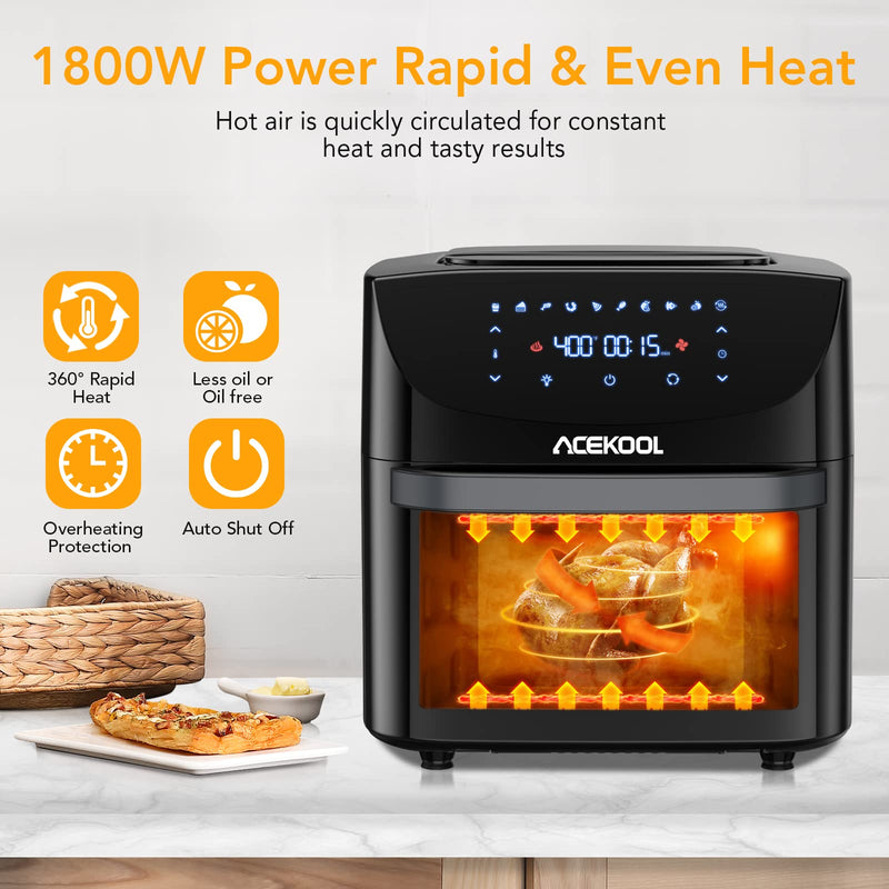 GZMR 19 qt Multi-Functional Air Fryer Oven 1800W Dehydrator